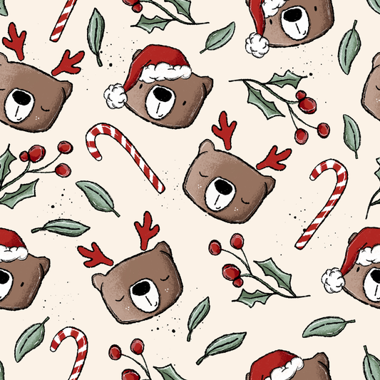 Beary X-Mas - French Terry