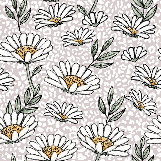 Margeriten Liebe Leo mauve - Jersey