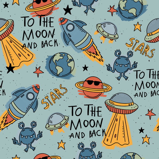 Weltraum "To The Moon and Back" - French Terry