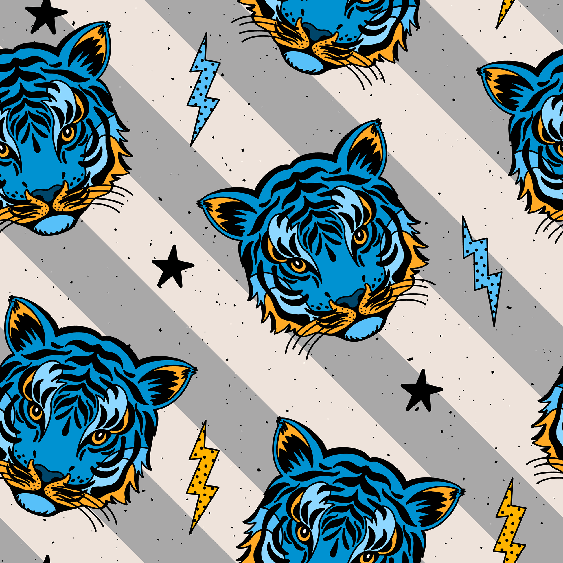 Blue Tiger French Terry – Mein holder Prinz GmbH1