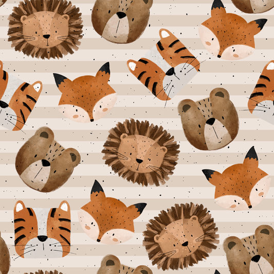 Wild Time Stripes beige - French Terry