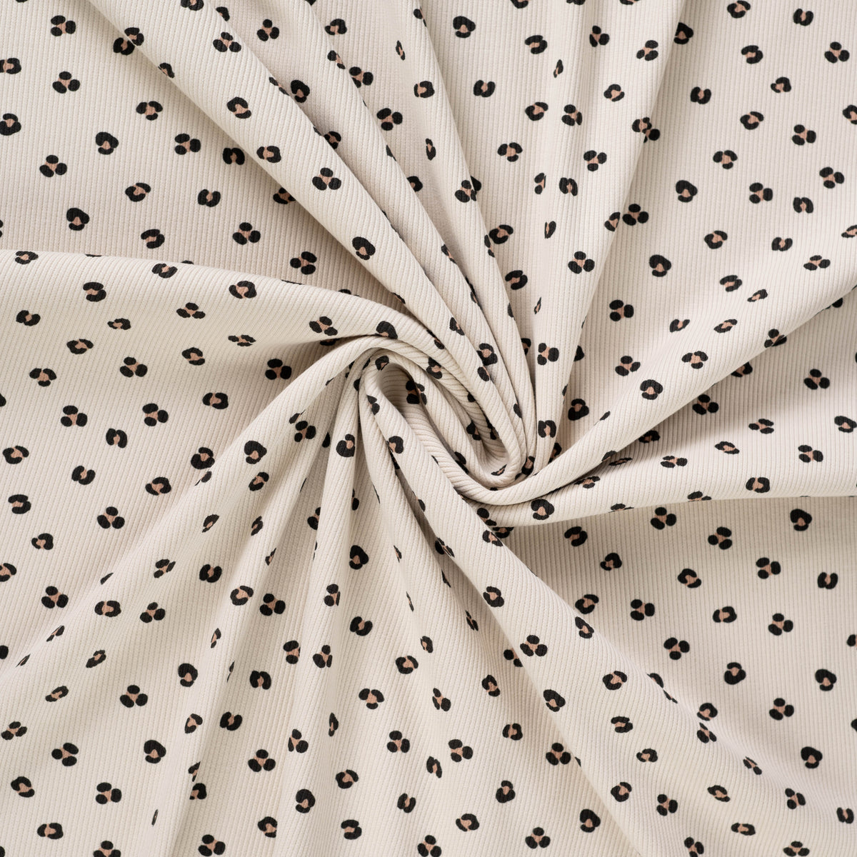 Mini Leo Rib Jersey offwhite - Animal Print - Rib Jersey