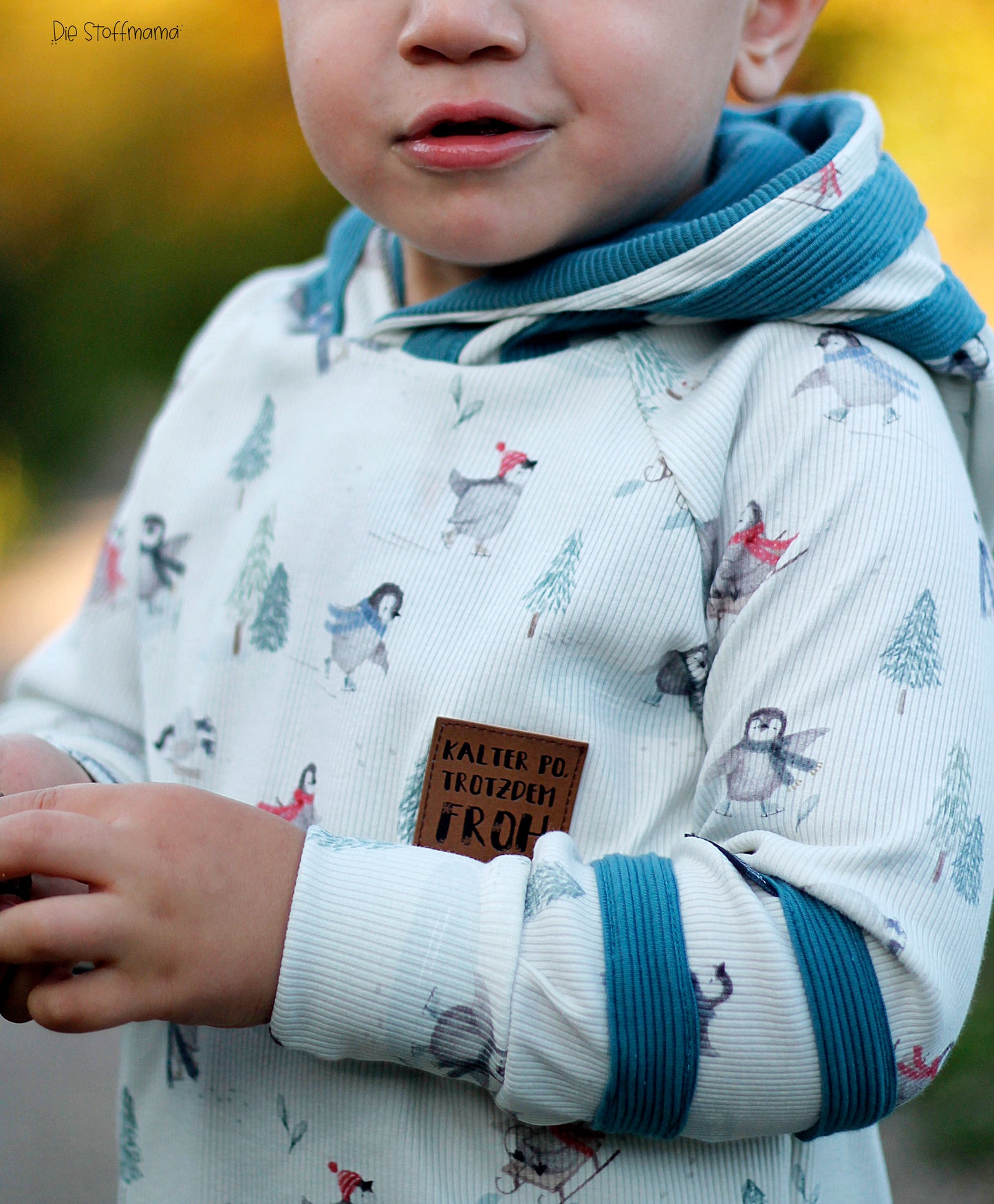 Pinguine im Schnee - Rib Jersey