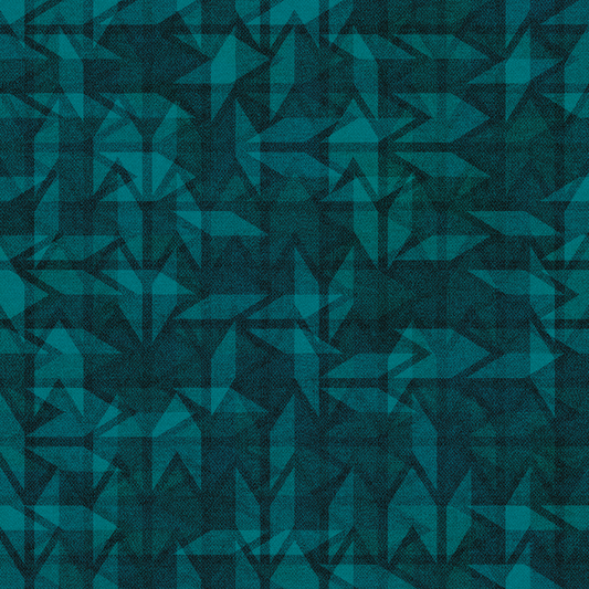 Geometric Design petrol - Jersey