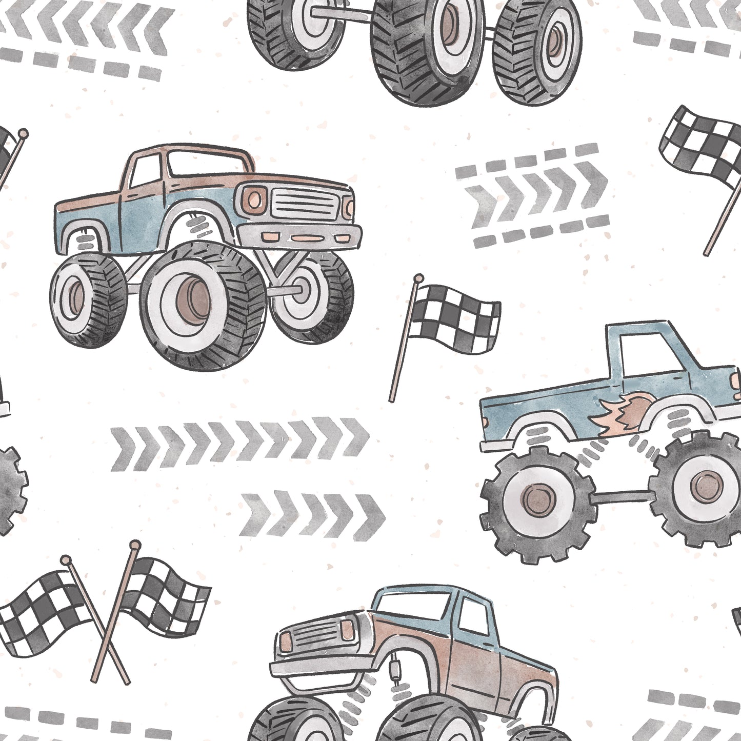 Monstertruck vintage style - French Terry