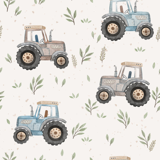 Trekker auf dem Feld  - Rib Jersey