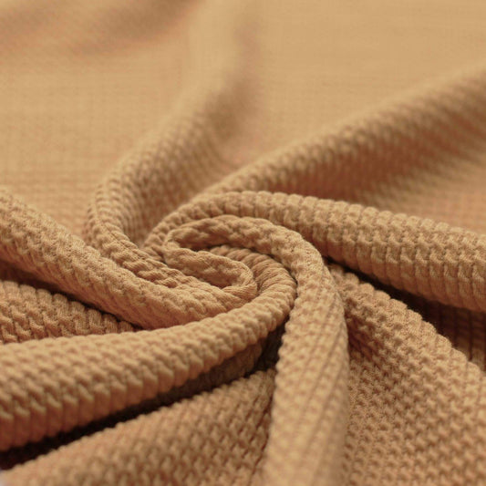 Mini Zopfmuster Jersey camel
