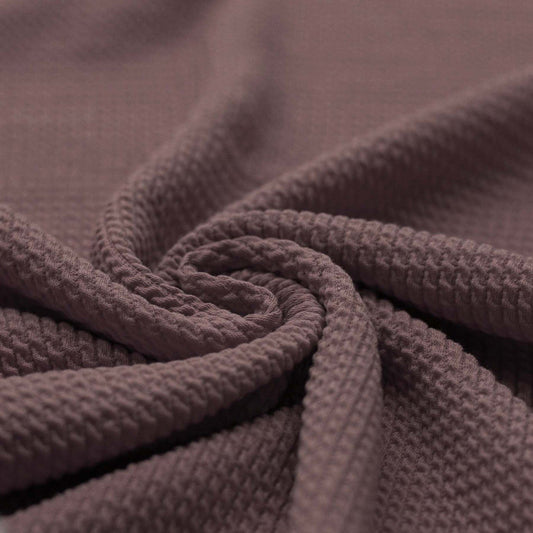 Mini Zopfmuster Jersey dark mauve