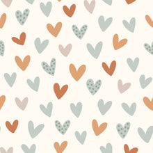 Lade das Bild in den Galerie-Viewer, Hearts &amp; Dots cream - Rib Jersey
