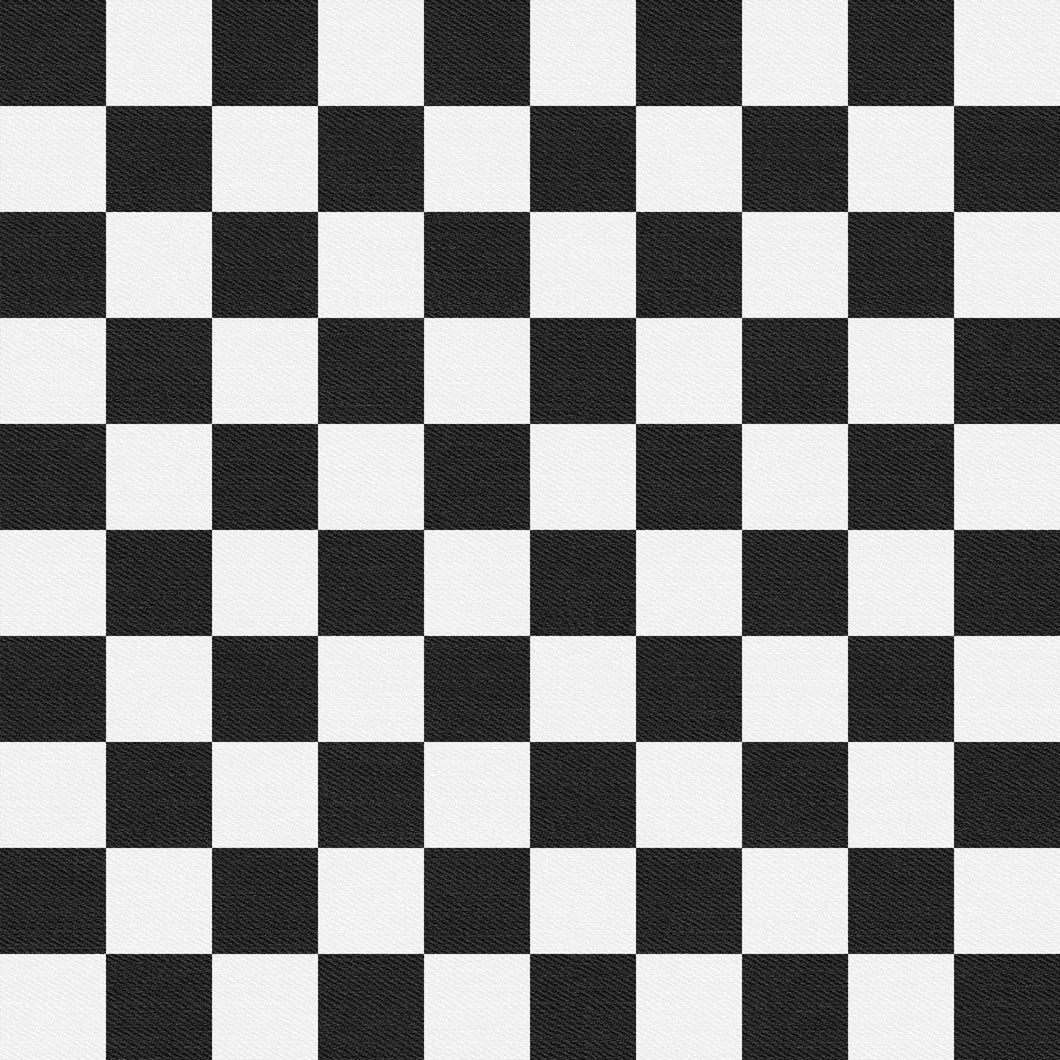 Denim Schachbrett black/white - FT