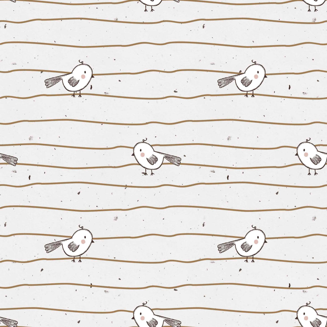 Birds & Lines - Rib Jersey