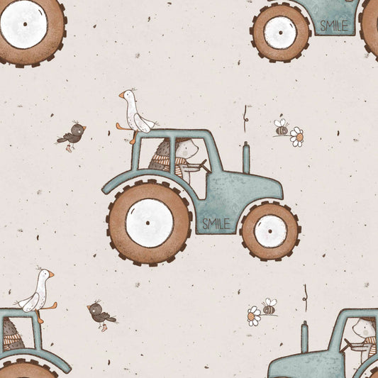Igel im Traktor - French Terry