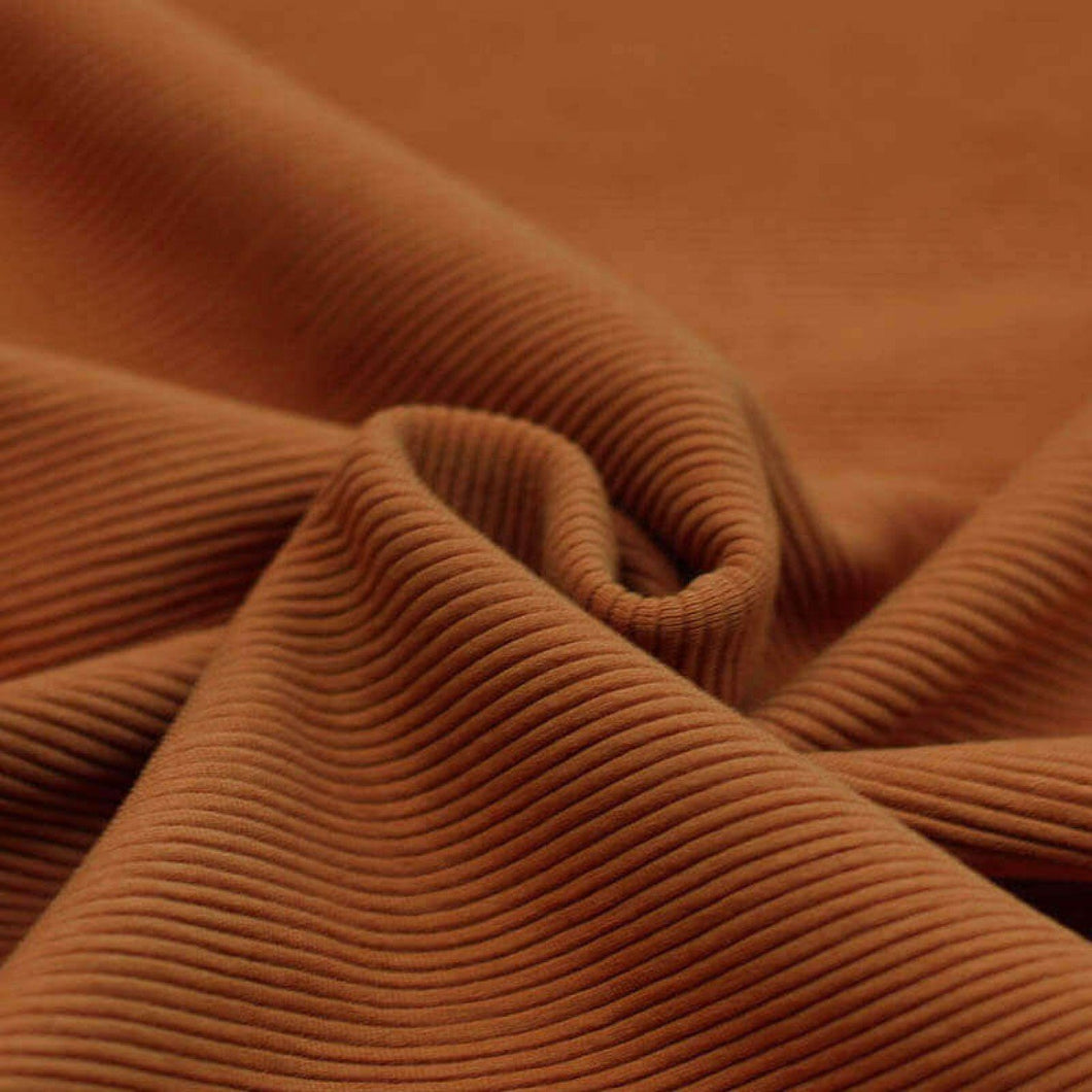 Ottoman Rib Jersey cognac