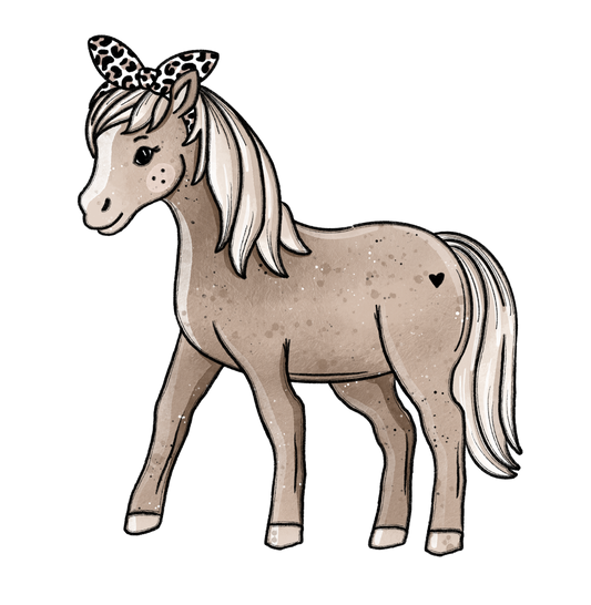 Pferd Leoliebe - Bügelbild
