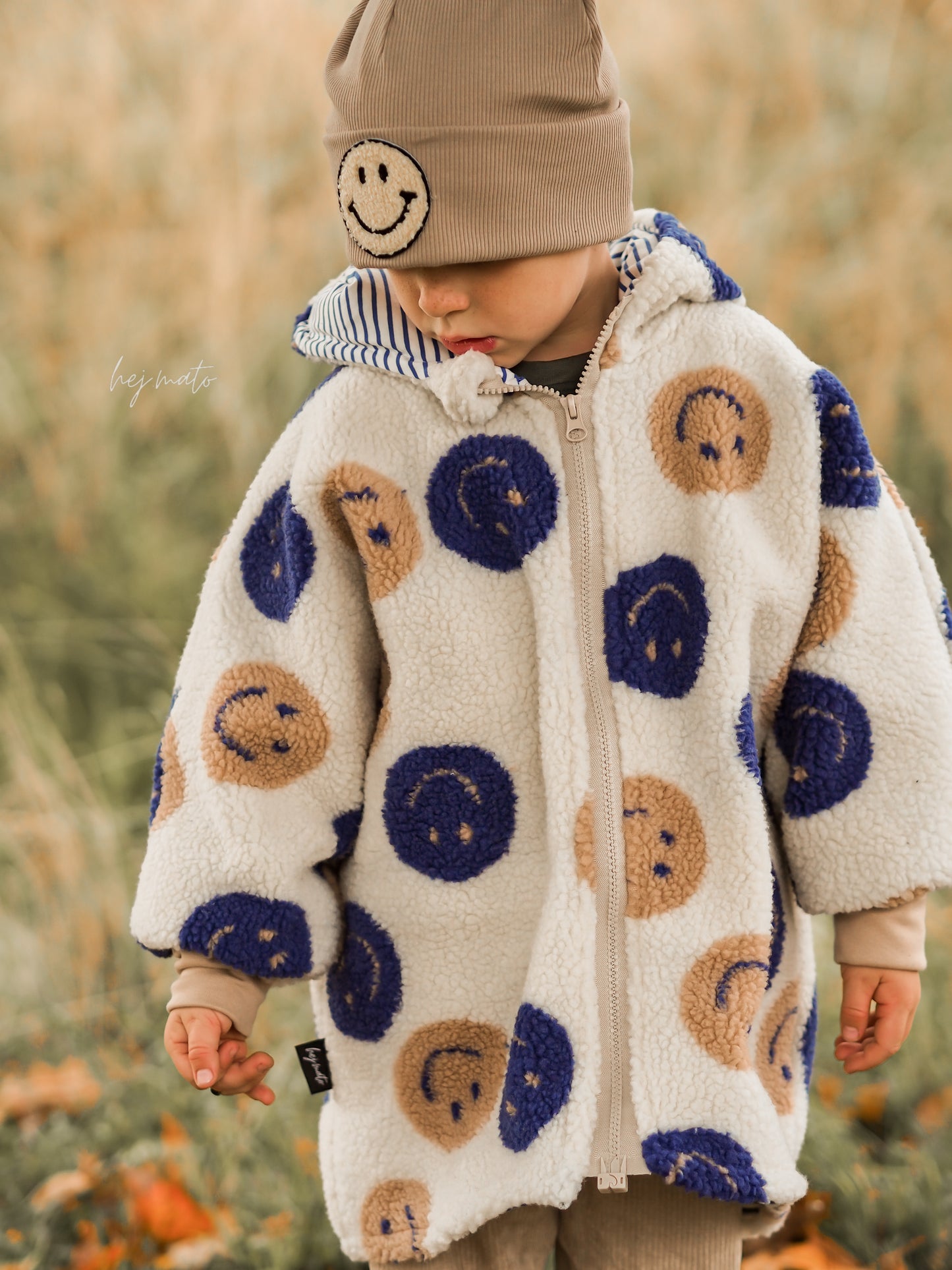 Teddy Smiley beige/ blau