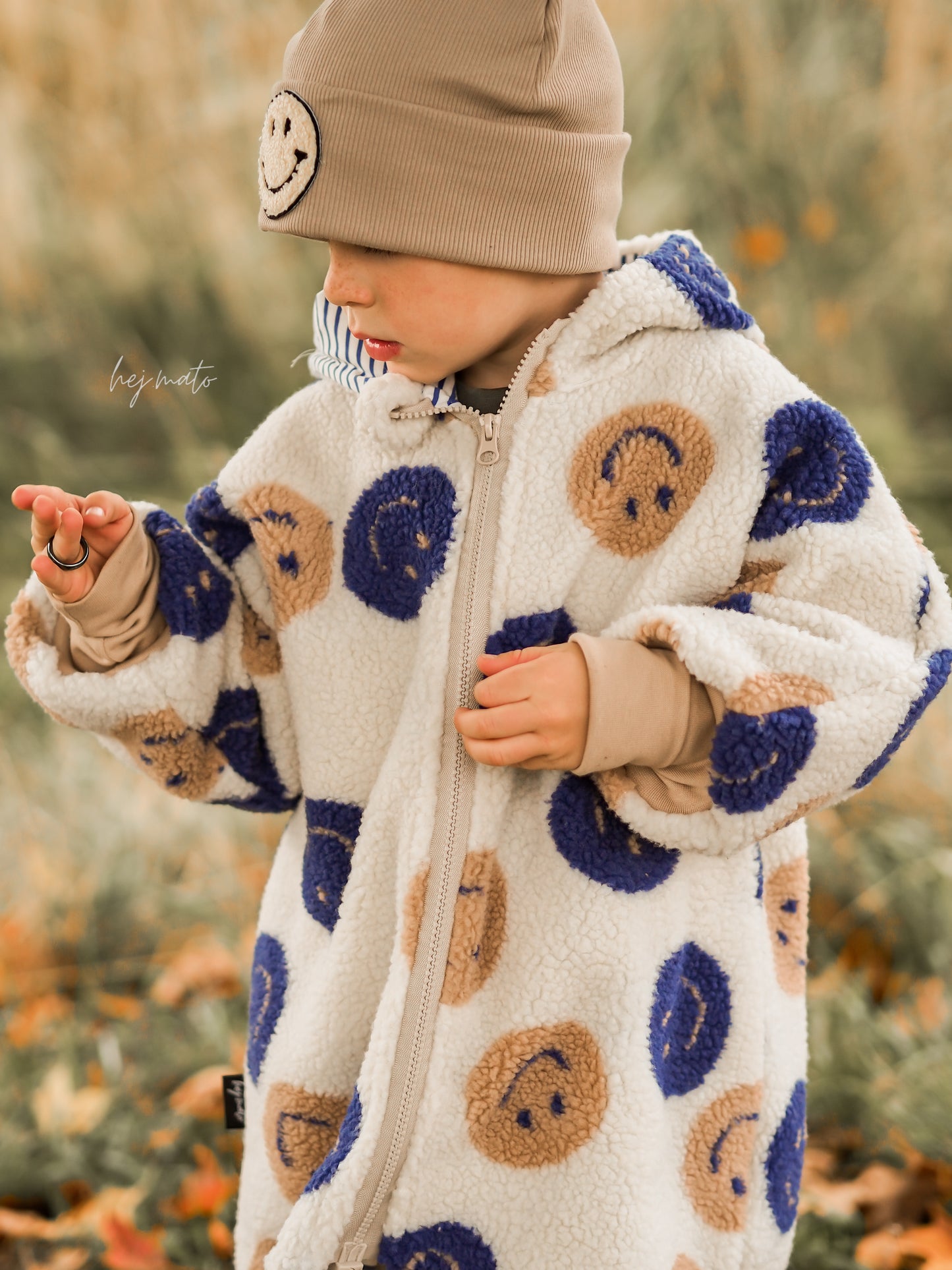 Teddy Smiley beige/ blau