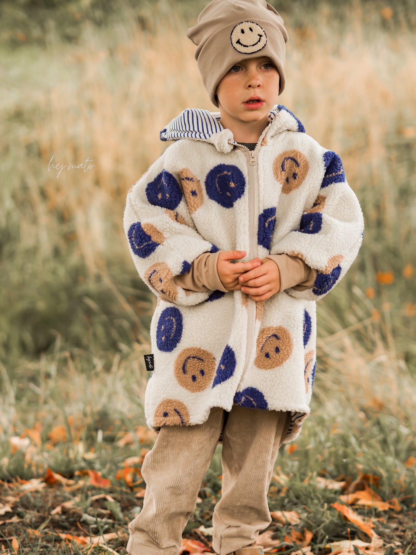 Teddy Smiley beige/ blau