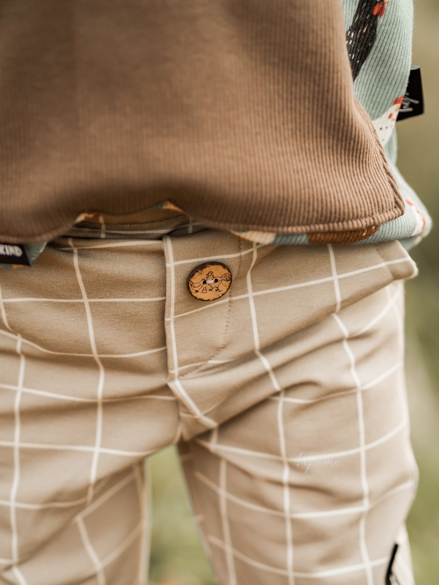 Hühner Treff blue  - Rib Jersey