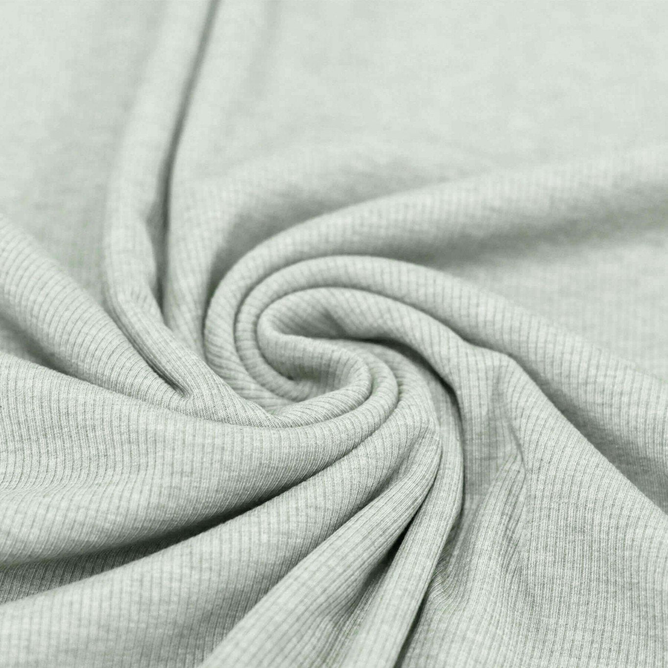 Rib Jersey hellgrün melange