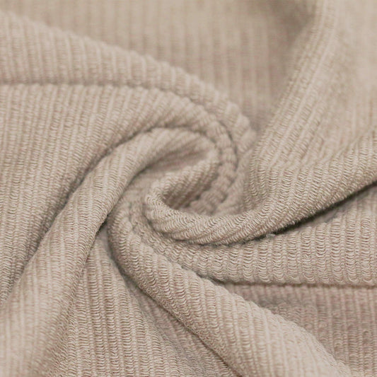Rib Loop Terry - dunkelbeige