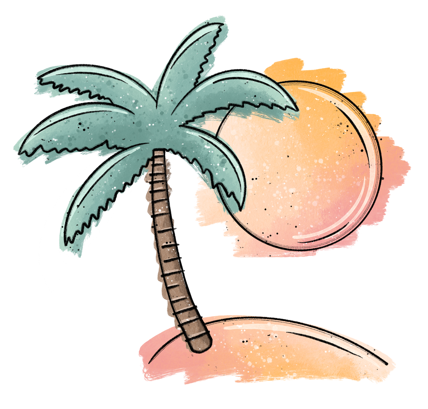 Sun Paradise - Bügelbild