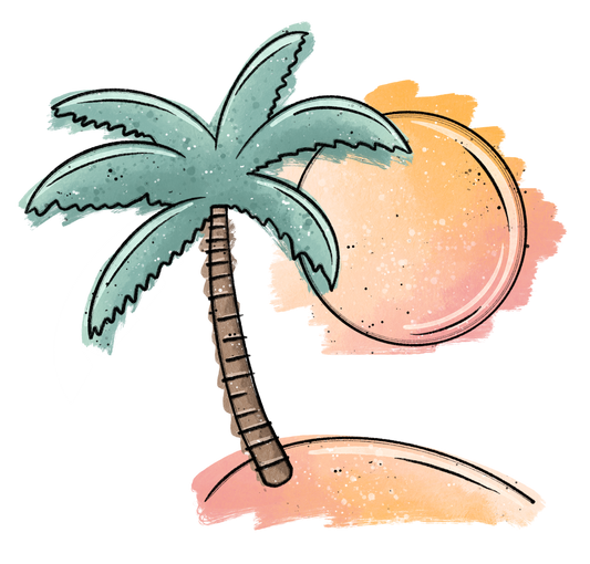 Sun Paradise - Bügelbild