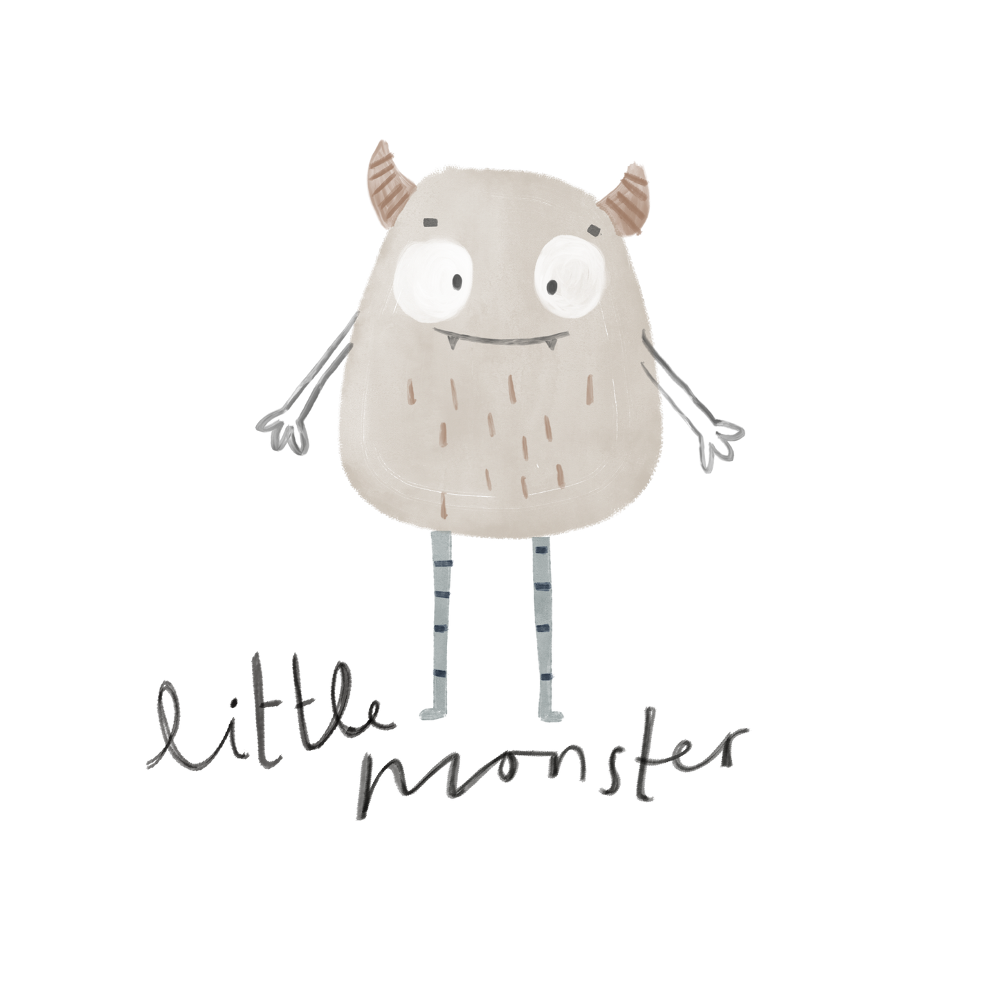 Monster - Bügelbild klein
