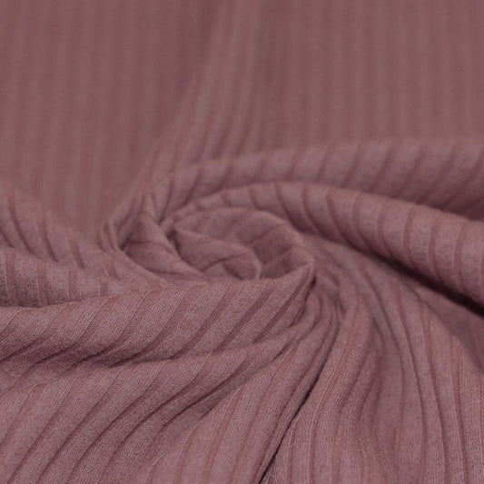 Breit Rib Jersey mauve