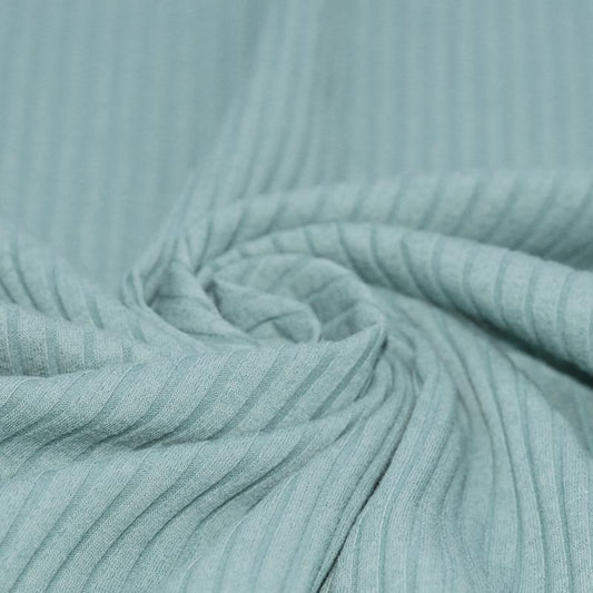 Breit Rib Jersey sea green