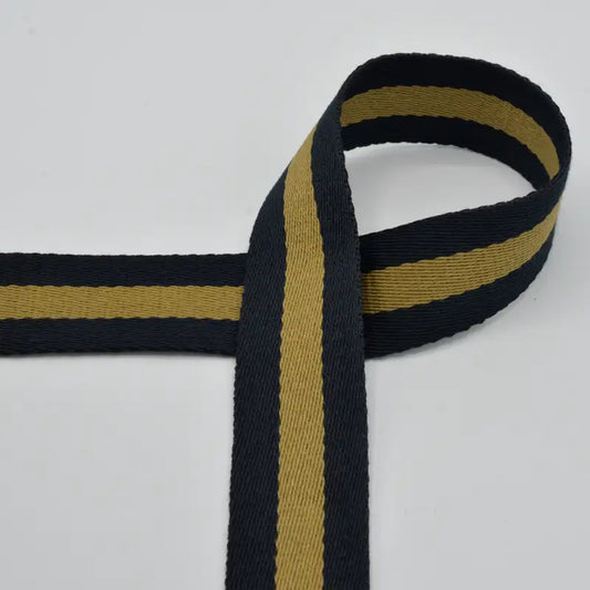 Gurtband Stripe black & gold - 40mm