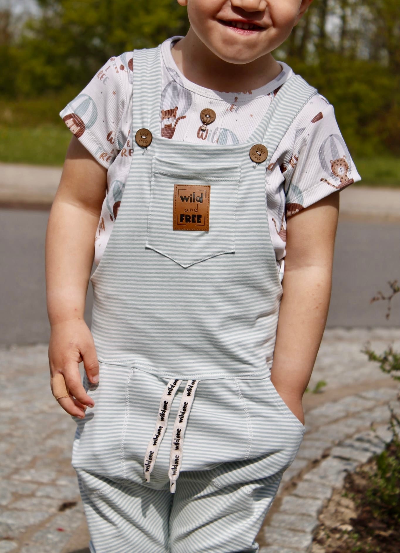 Wild & Free Hot air ballon - Rib Jersey