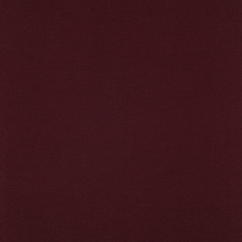 geripptes Bündchen aubergine