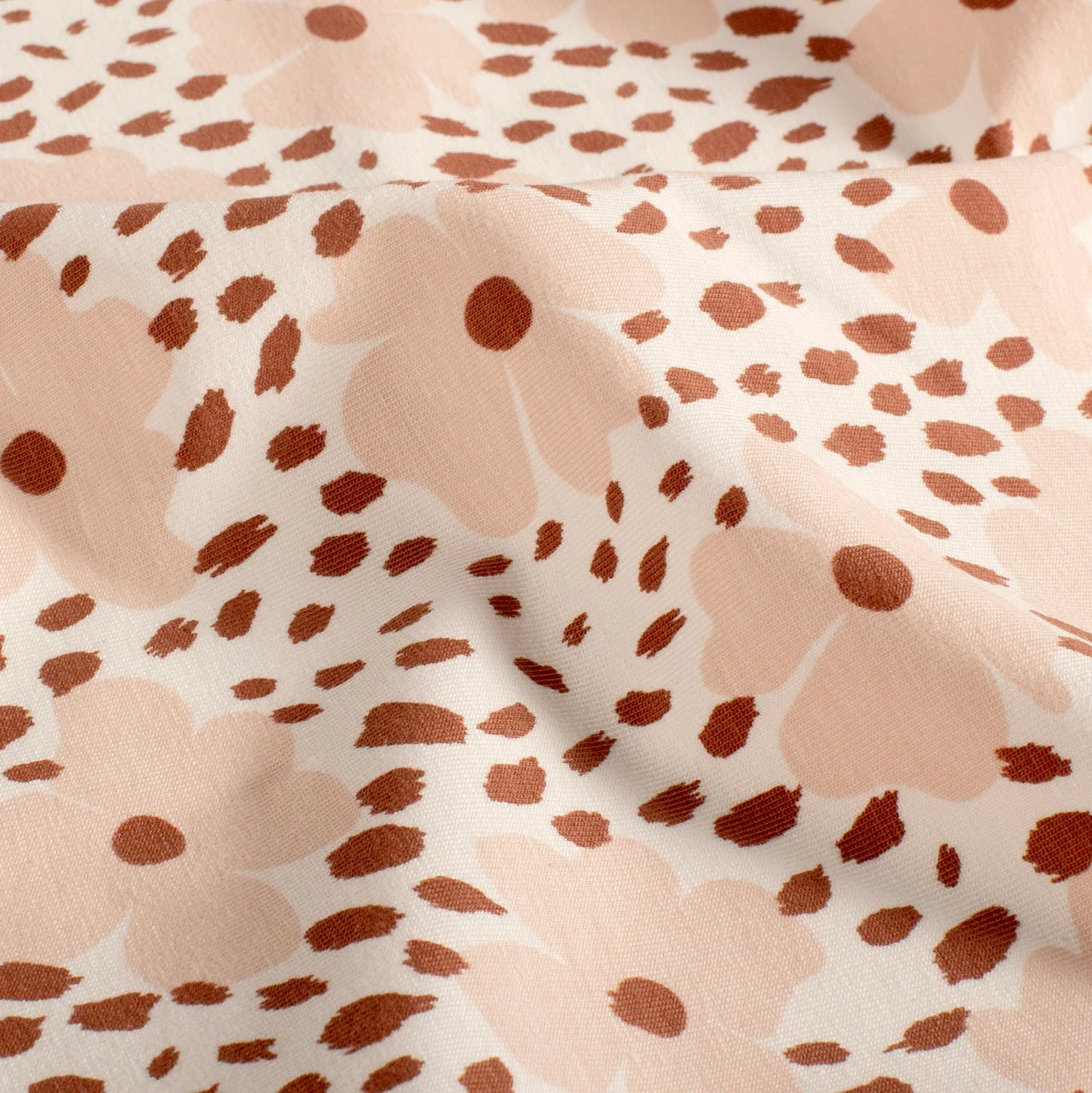 Blumen & Dots rose - Jersey