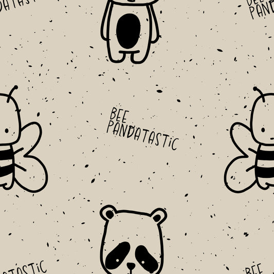 Bee Pandatastic - Rib Jersey
