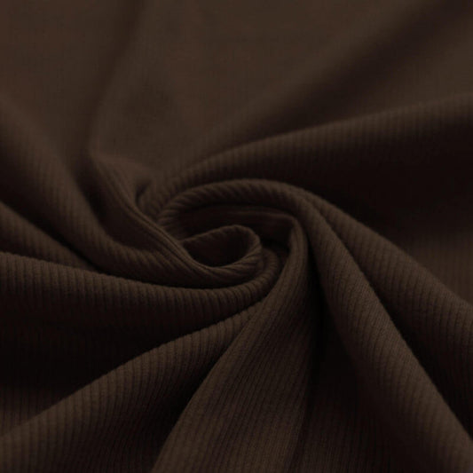 Rib Jersey chocolate brown