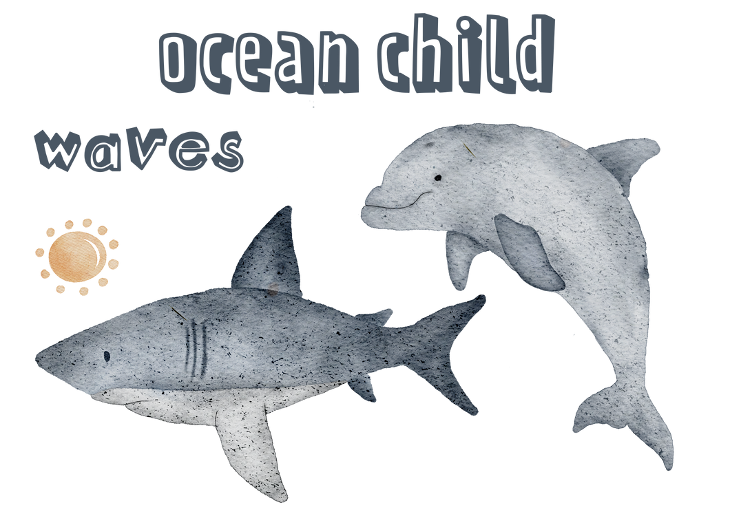 Ocean Child - Bügelbild groß