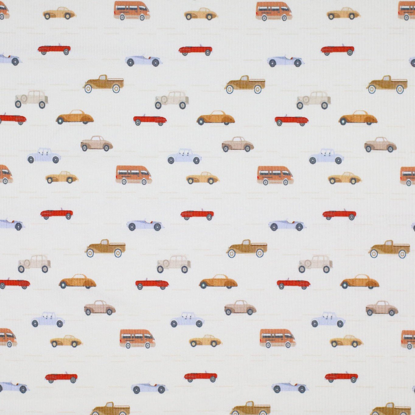 Kleine Bunte Autos - Rib Jersey