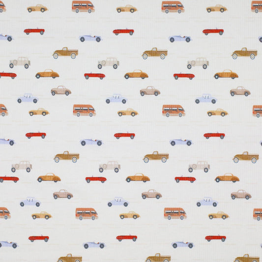 Kleine Bunte Autos - Rib Jersey