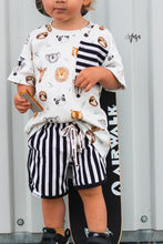 Lade das Bild in den Galerie-Viewer, Stripes black/white Jersey
