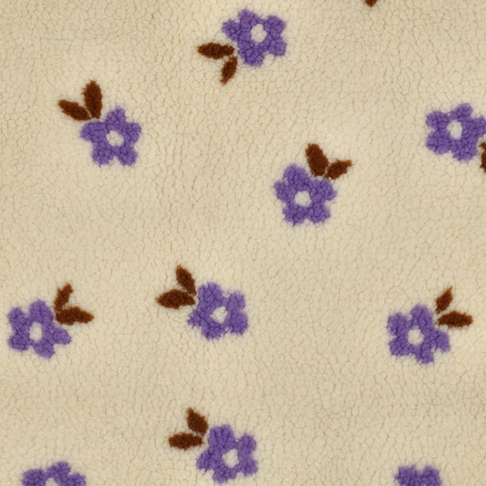 Teddy Blumen lila/ecru