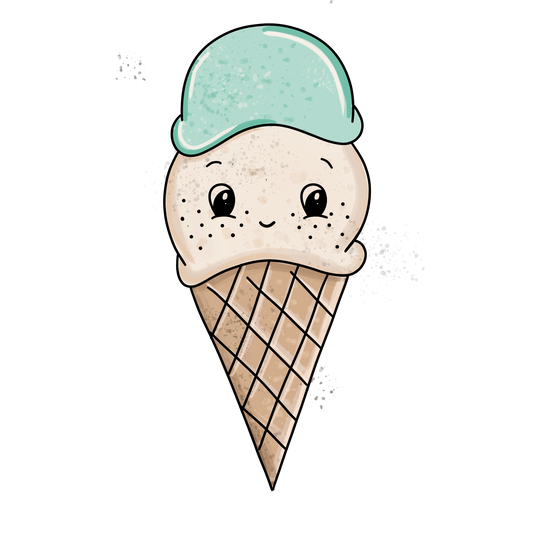 Eis mint - Bügelbild