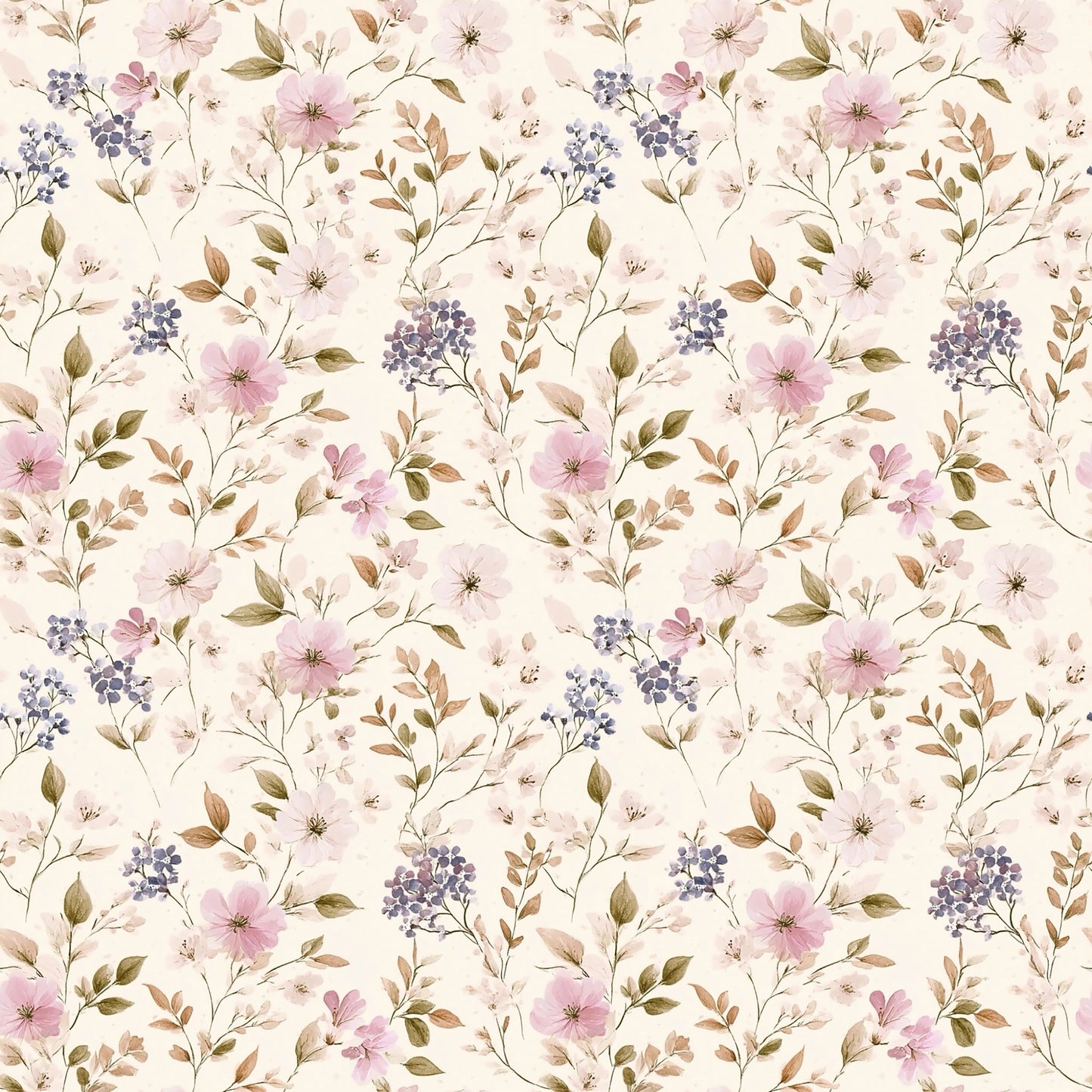 Botanical Flowers - Rib Jersey