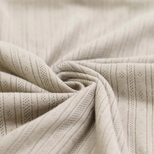 Pointelle Jersey hellbeige