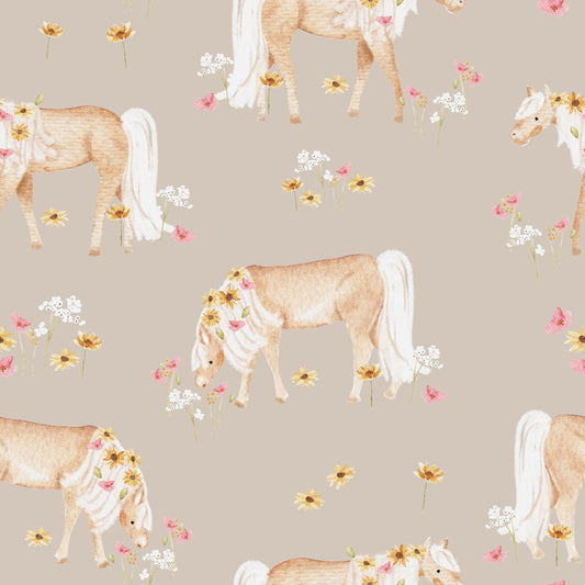 Haflinger Pferd beige - Jersey