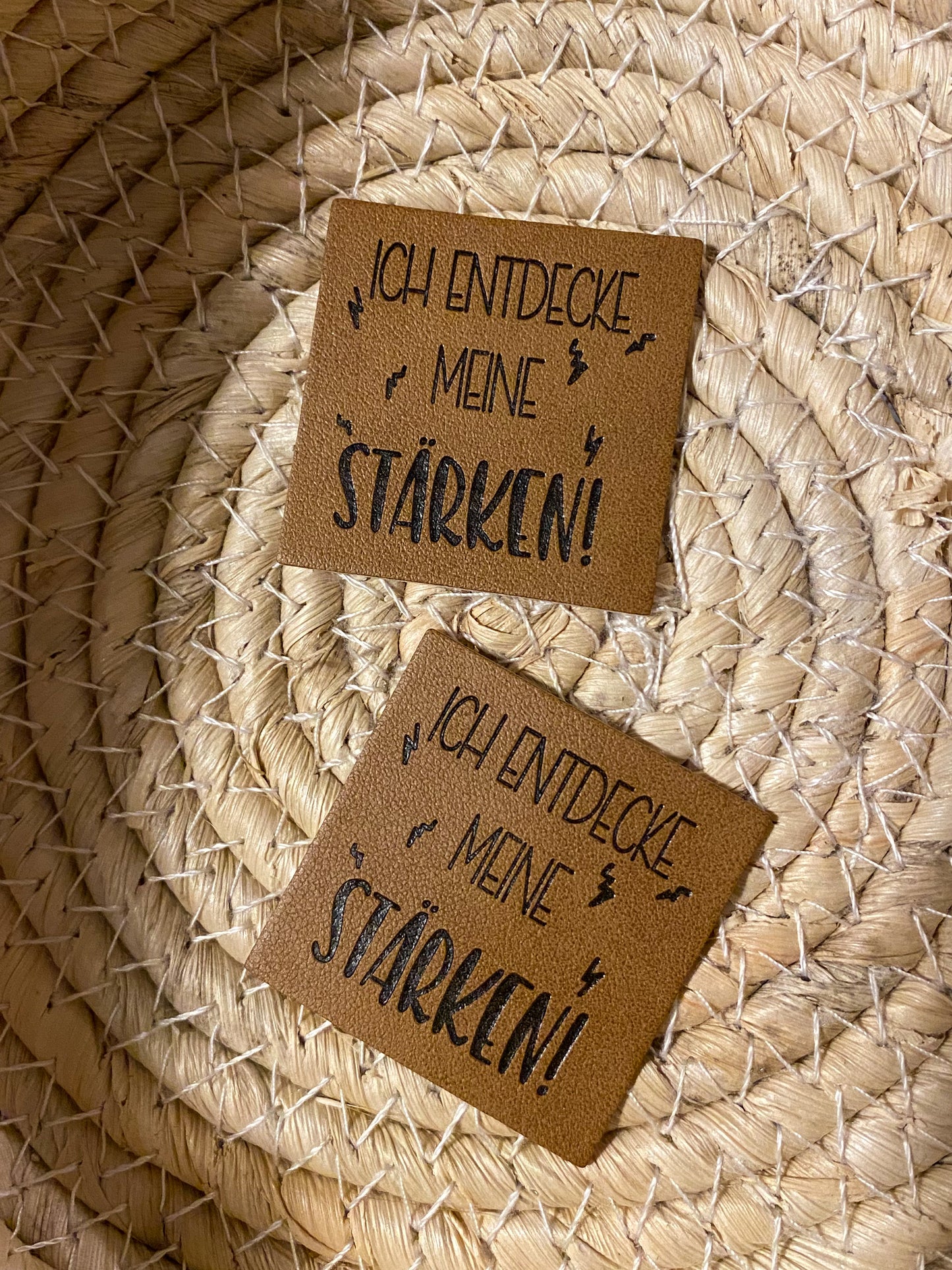 Ich entdecke meine Stärken - Kunstleder Label