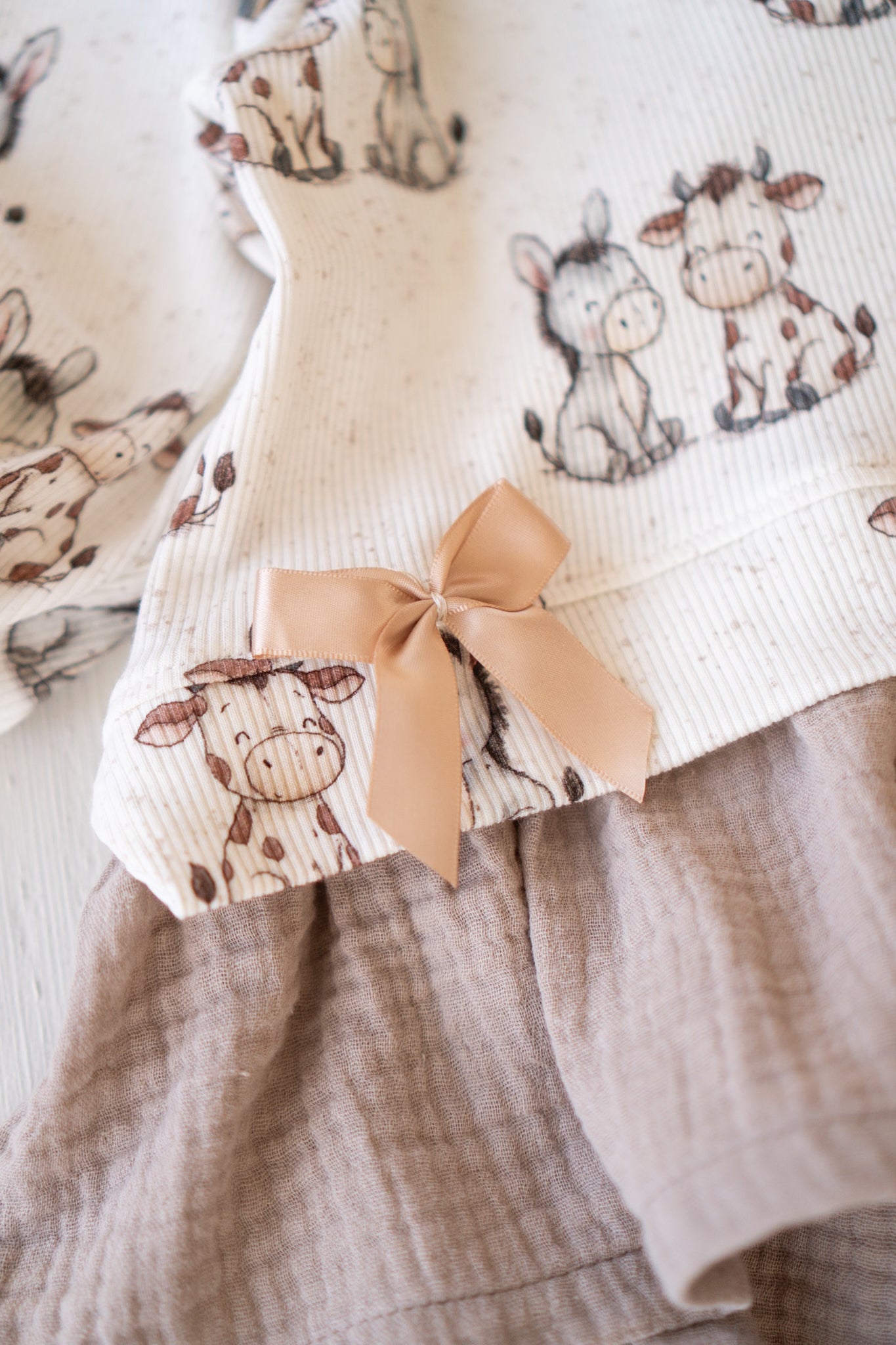 Freunde Esel & Kuh - Rib Jersey