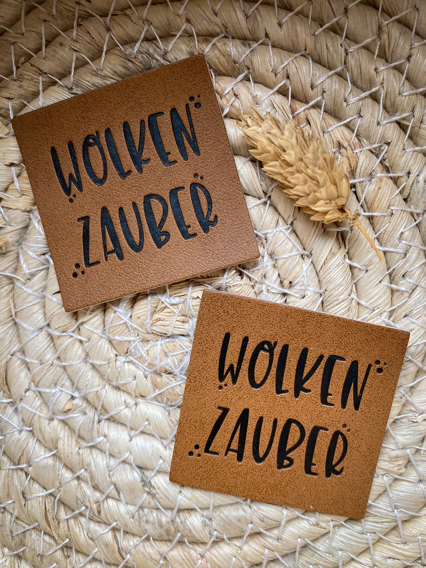 Wolken Zauber - Kunstleder Label