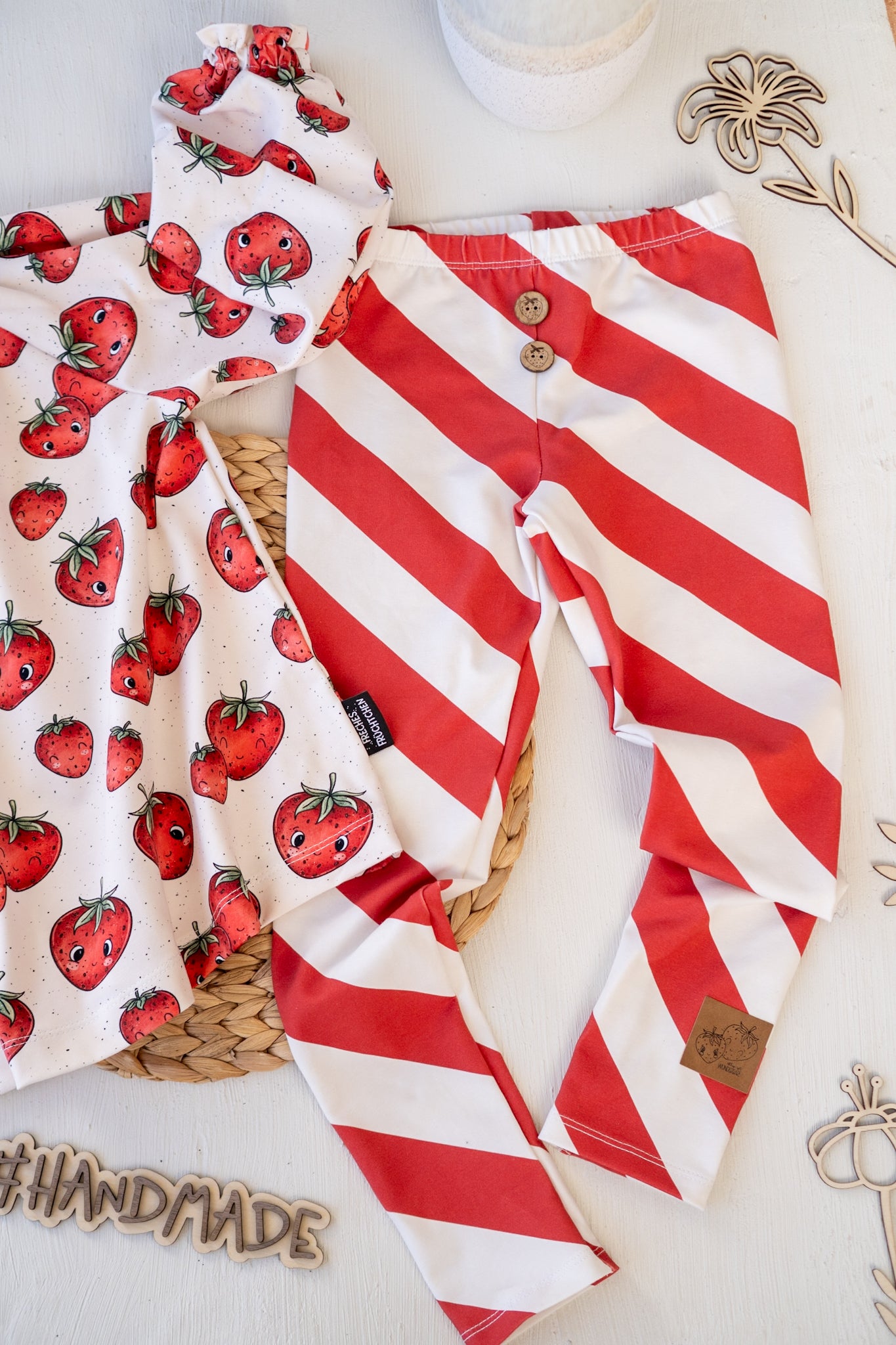 Diagonal Stripes cream/red - Jersey