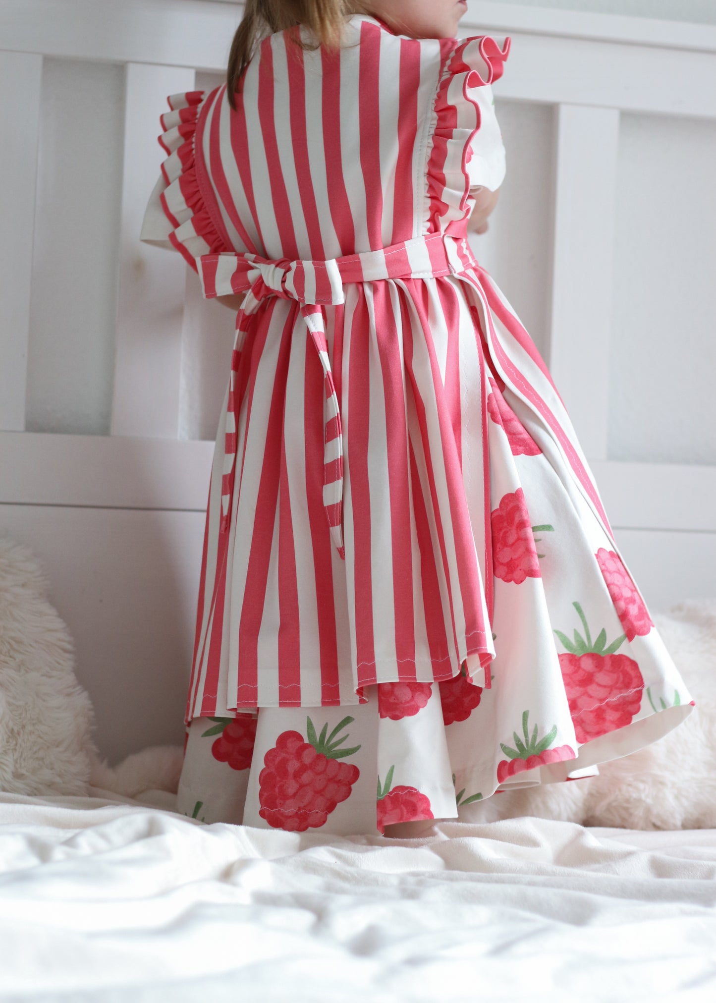 Stripes light pink - Jersey - Kombi Himbeeren