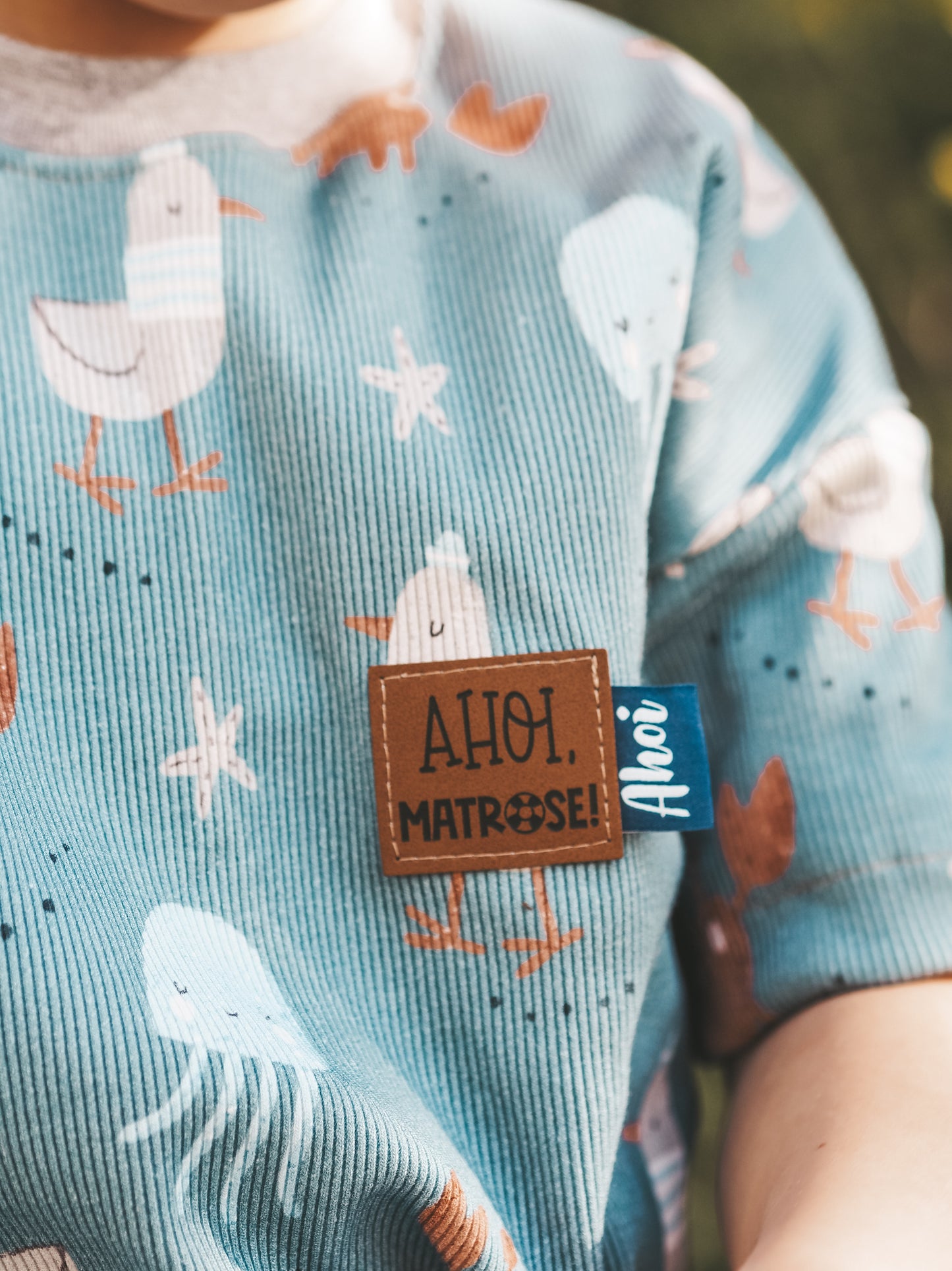 Marine Seagull & Crab - Rib Jersey